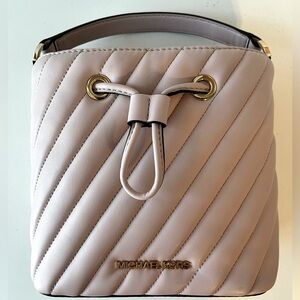 Michael Kors Leather Bucket Bag